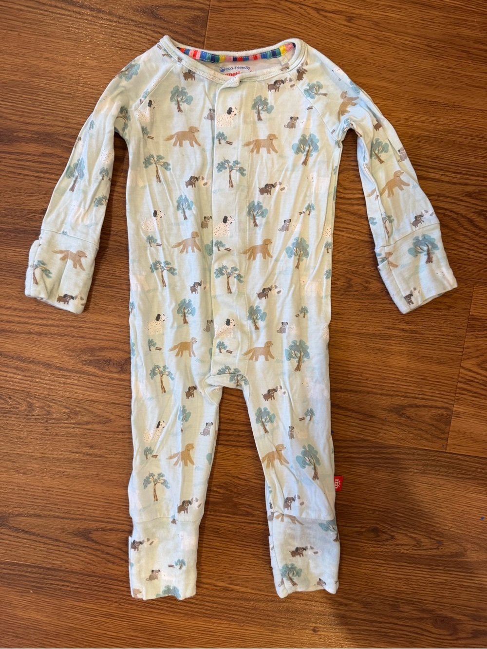 Magnetic Me Modal Coverall with Puppy Print